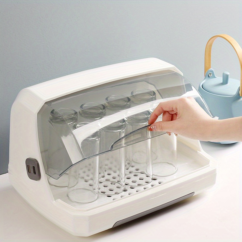 Portable Milk Bottle Drainer, Dust Bin, Countertop Drying Rack, Baby Bottle  Drying Bin With Trays, Teats, Cups, Pump Parts And Accessories, Bottle  Drying Rack Storage,cutlery Storage Box,dish Storage Rack - Temu