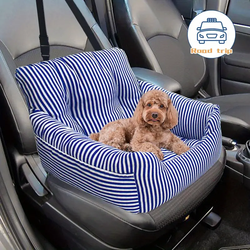 Asiento de coche para perros pequeños, asiento elevador de auto desmontable  y lavable, asiento elevador para perros pequeños de hasta 13.5 libras