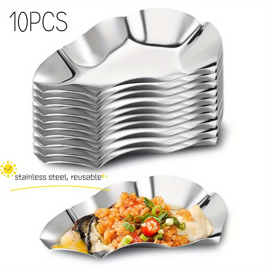 Stainless Steel Oyster Shells For Outdoor Party Metal Oyster - Temu