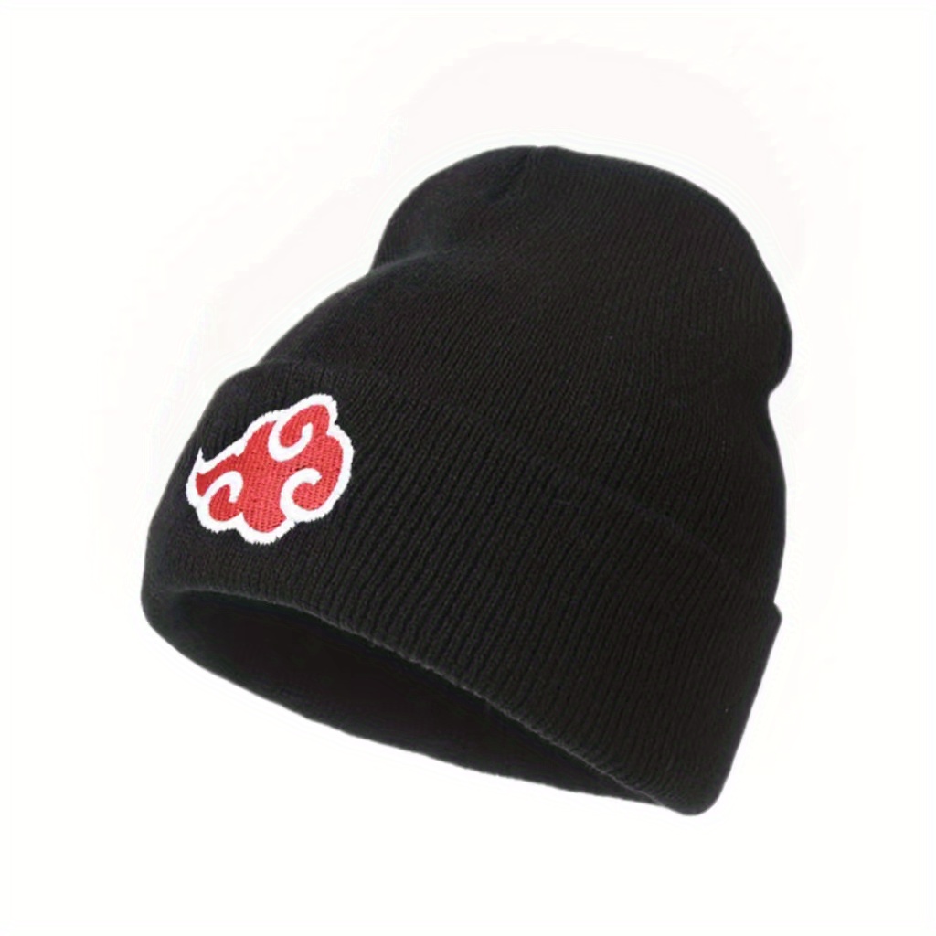 Anime de inverno unissex Naruto Akatsuki Chapéu de Malha Bordado