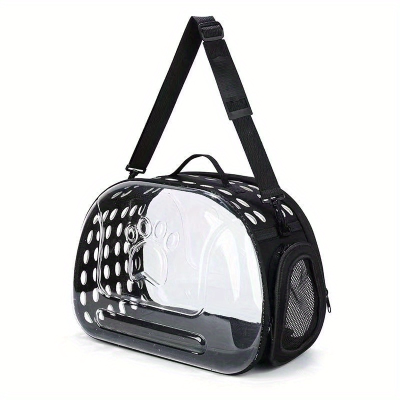 Travel In Style With This Soft & Transparent Pet Carrier - Perfect