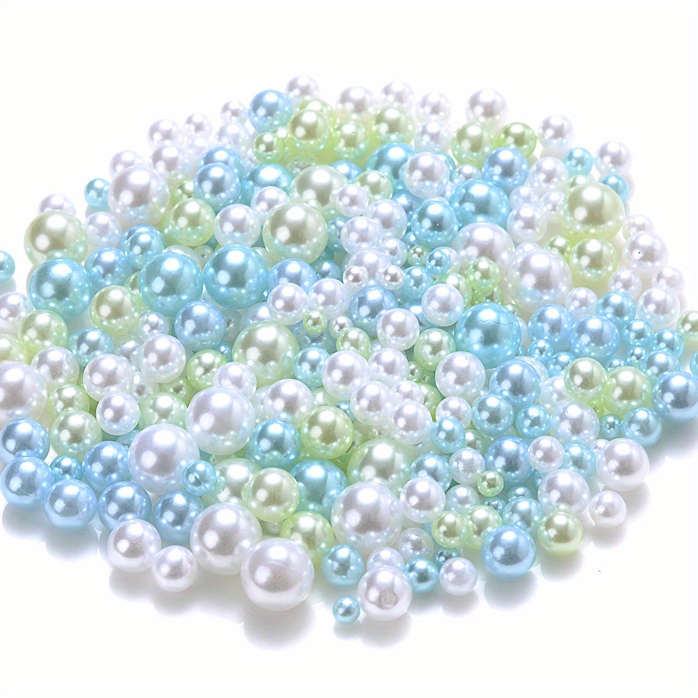 Round Pearls for Crafts Mix Size-Multi Color Acrylic Round Loose  Beads-Imitation Pearl Beads-Round Pearl Bead no Hole for Decor-Acrylic  Loose