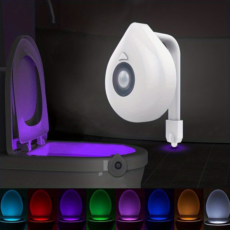 LED 8 Colors Toilet Decorative Light Waterproof Motion Sensor