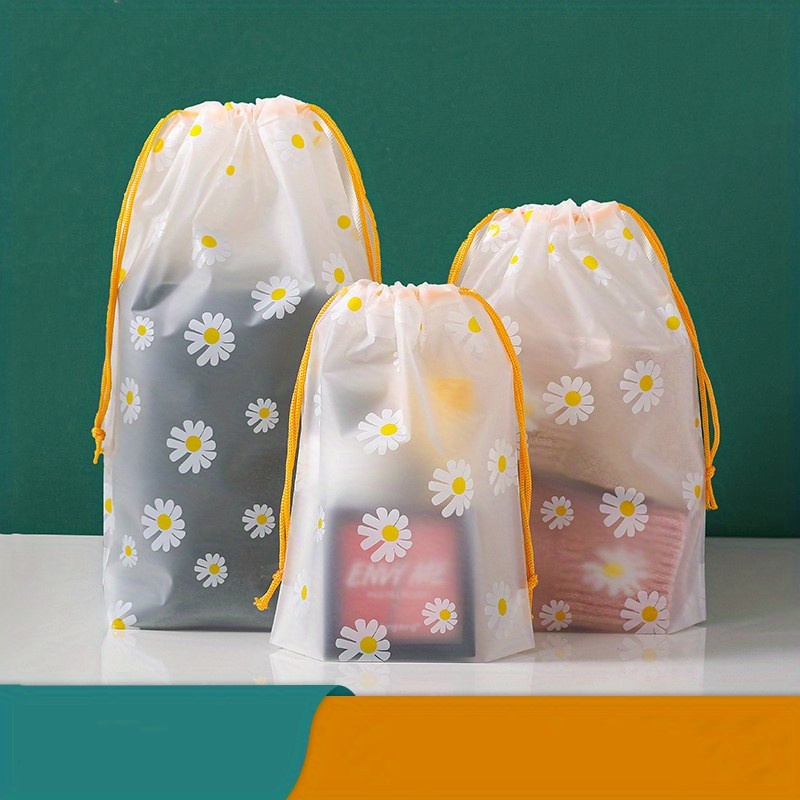 Coloch Paquete de 50 bolsas translúcidas para zapatos con cordón, bolsa de  plástico portátil para zapatos, bolsa organizadora de zapatos impermeable