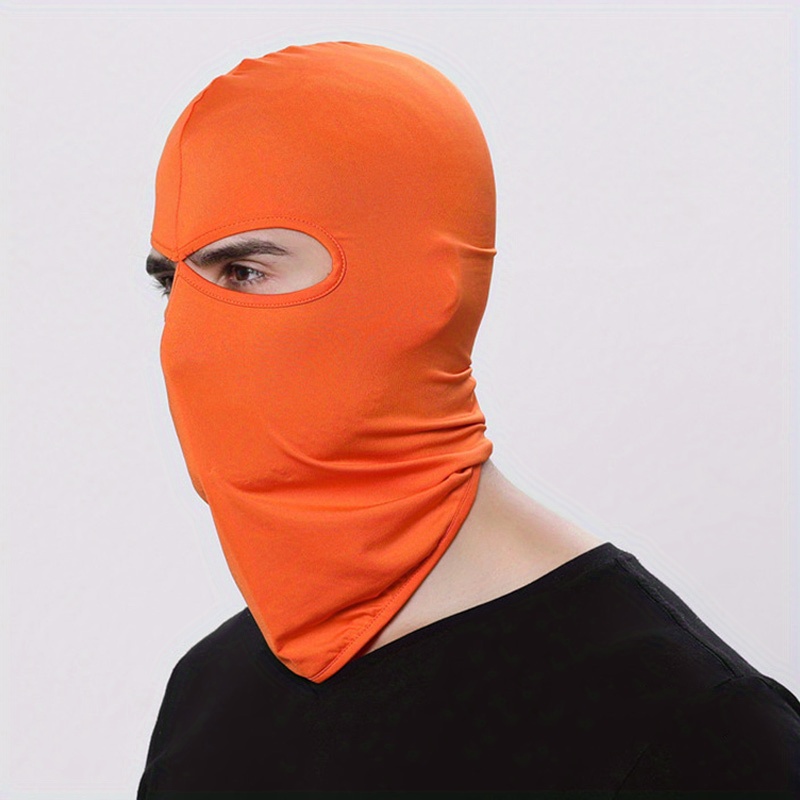 Tough Headwear Hunting Face Mask for Cold Weather - Orange Balaclava - Hi  Visibility Ski Mask for Men - Hunting Face Cover