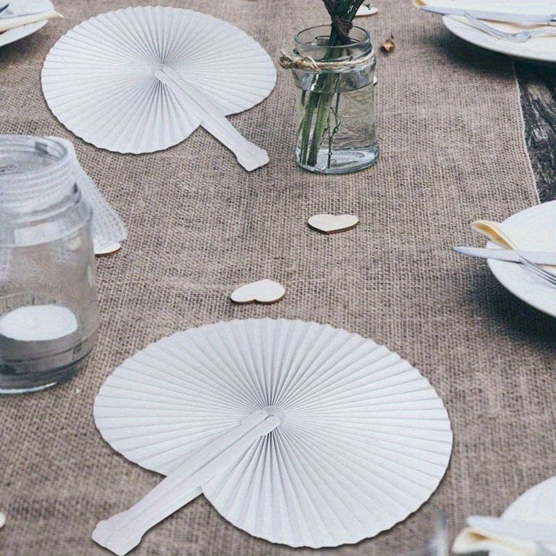 DIY Paper Fans – Idea Land  Paper party decorations, Paper fan decorations,  Paper fans wedding