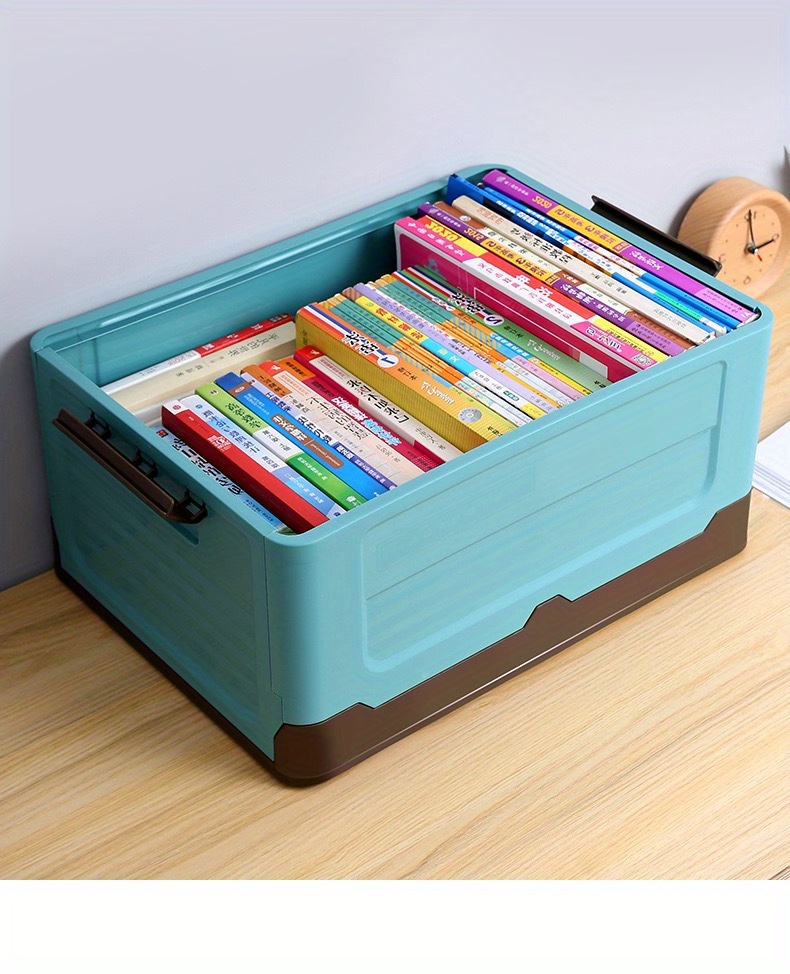 Foldable Book Storage Box Convenient And Stylish Way To - Temu