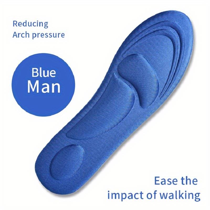 4D Memory Foam Shoe Insoles | Orthotic Inserts For Men & Women | PU Comfort Insoles For Sports & Work