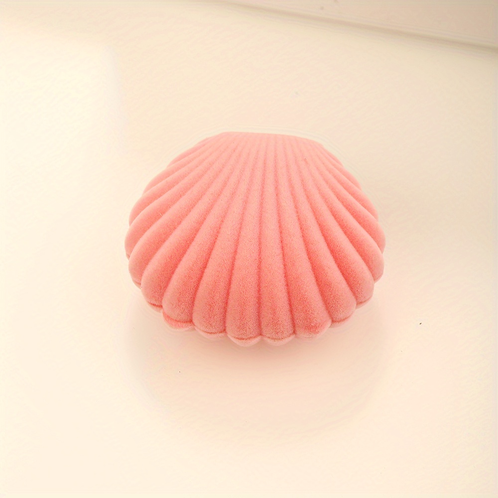 Small Shell Flocking Jewelry Box