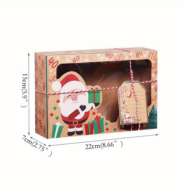 Christmas Paper Box Kraft Paper Candy Boxes Merry Christmas - Temu ...