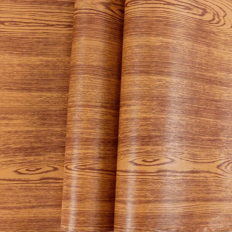 DOITOOL 1 rollo de adhesivo de grano de madera pelar y pegar película de  madera de imitación papel de pared de grano de madera, papel de pared de