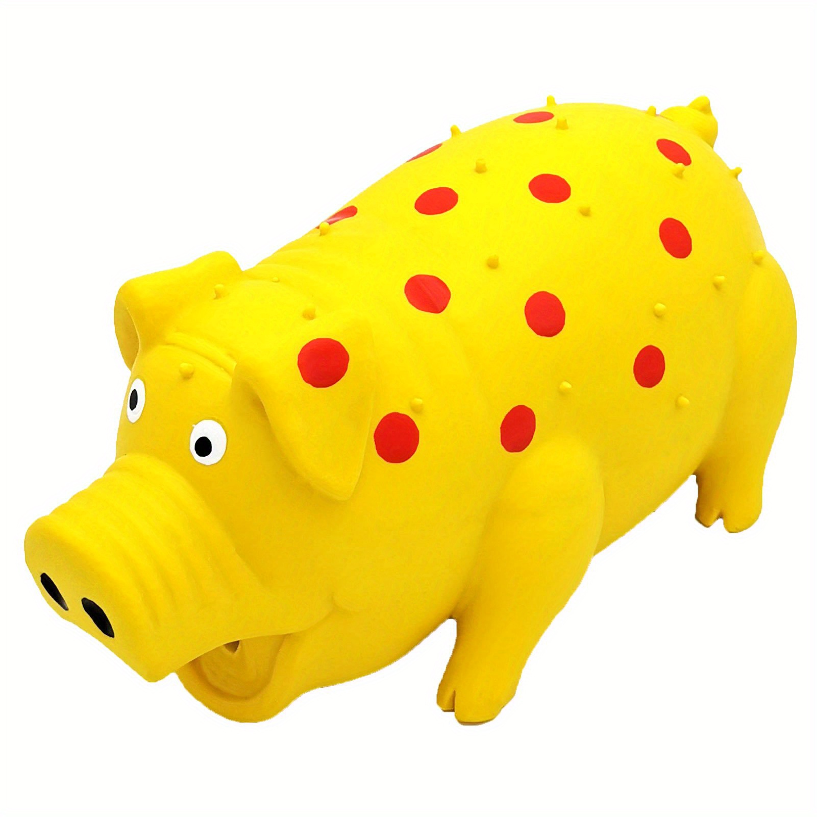 7.8 Polka Dot Pig shaped Dog Chew Toy Natural Latex Squeaky - Temu