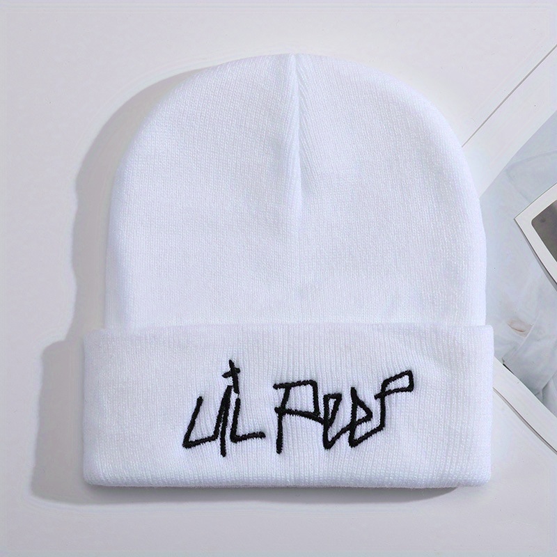 Lil Peep Cartoon Embroidered Warm Beanie Hat