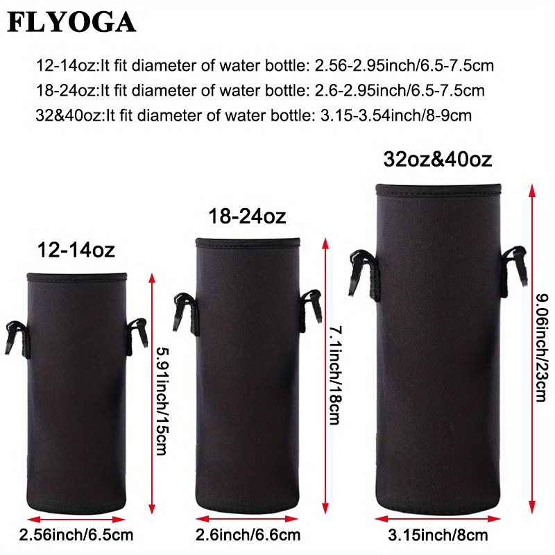Water Bottle Tumbler Case Holder Bag with Adjustable Strap (2-Pack) -  DailySteals