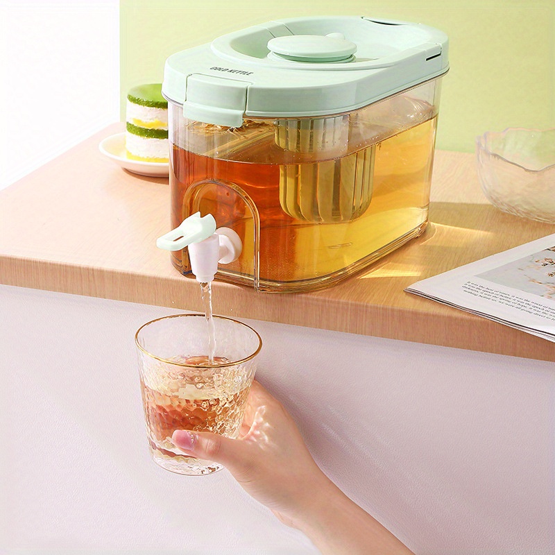 Cold Kettle With Faucet water jug Refrigerator Teapot juice dispenser Plastic  Drink Dispenser Beverage Dispenser Cold Kettle