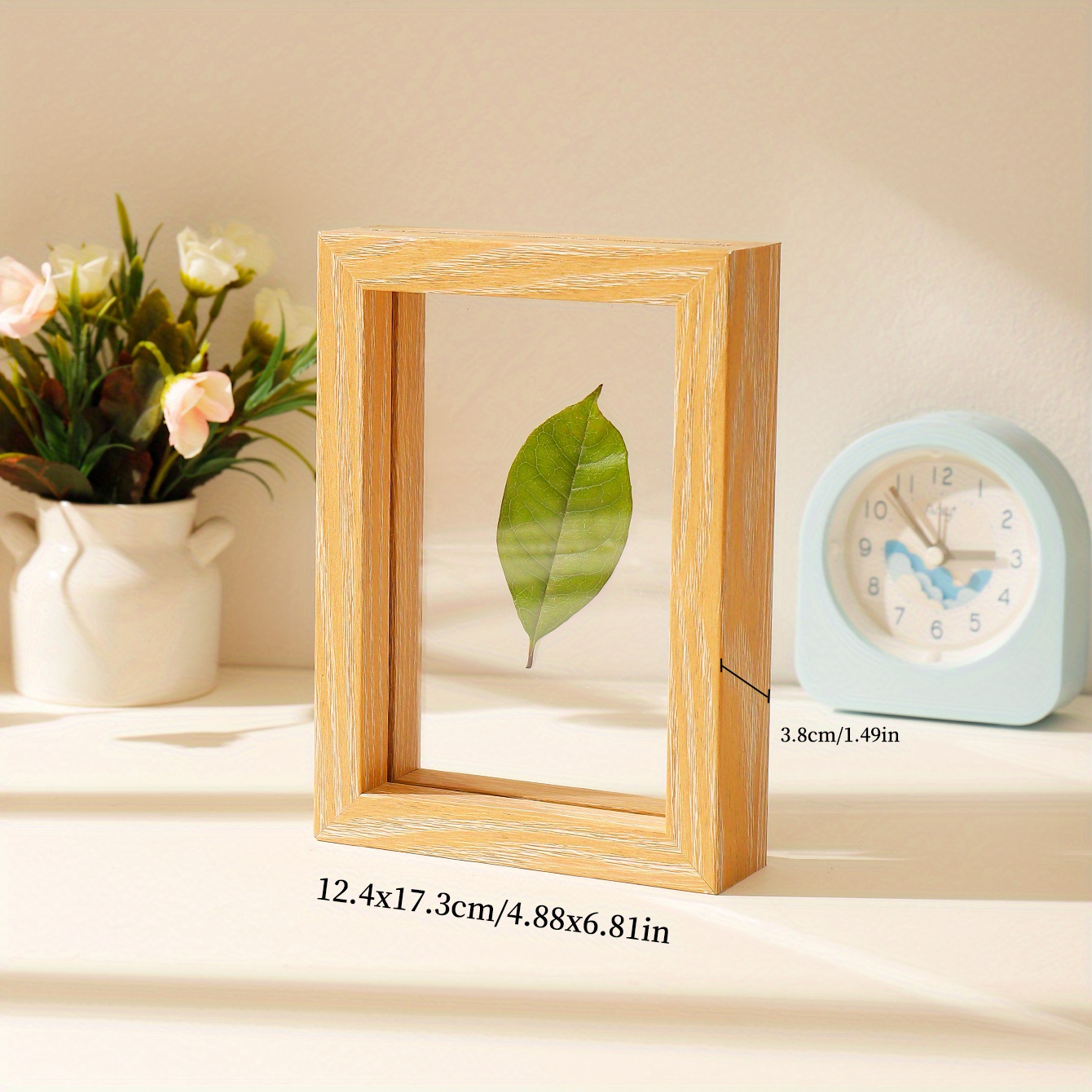 Double sided Transparent Glass Photo Frame Office Home Decor - Temu