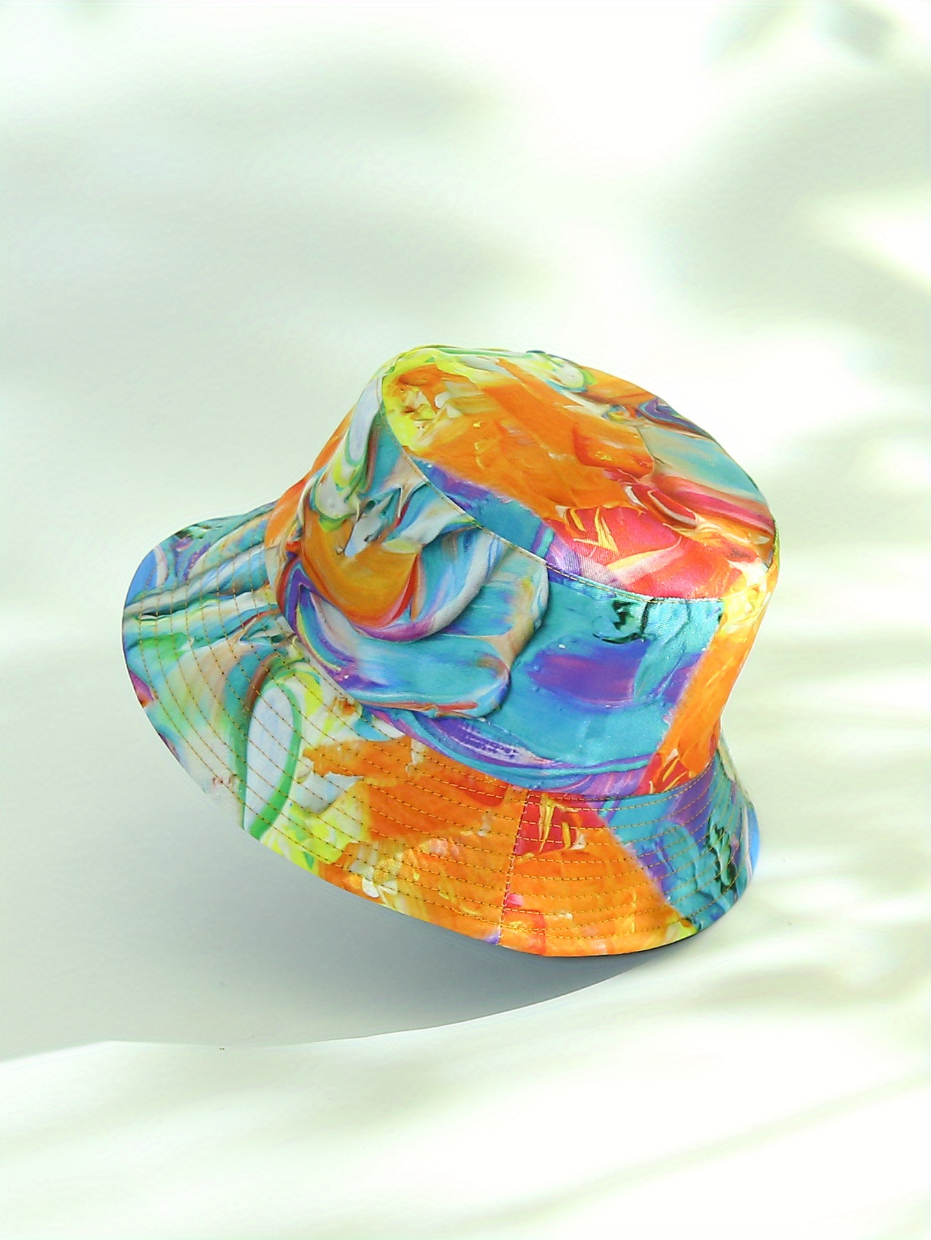1pc tie dye reversible fisherman hat full print fisherman  display picture 3