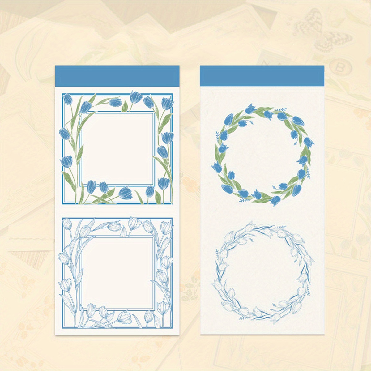 Retro Plant Tearable Journal Decorative Sticky Note Paper
