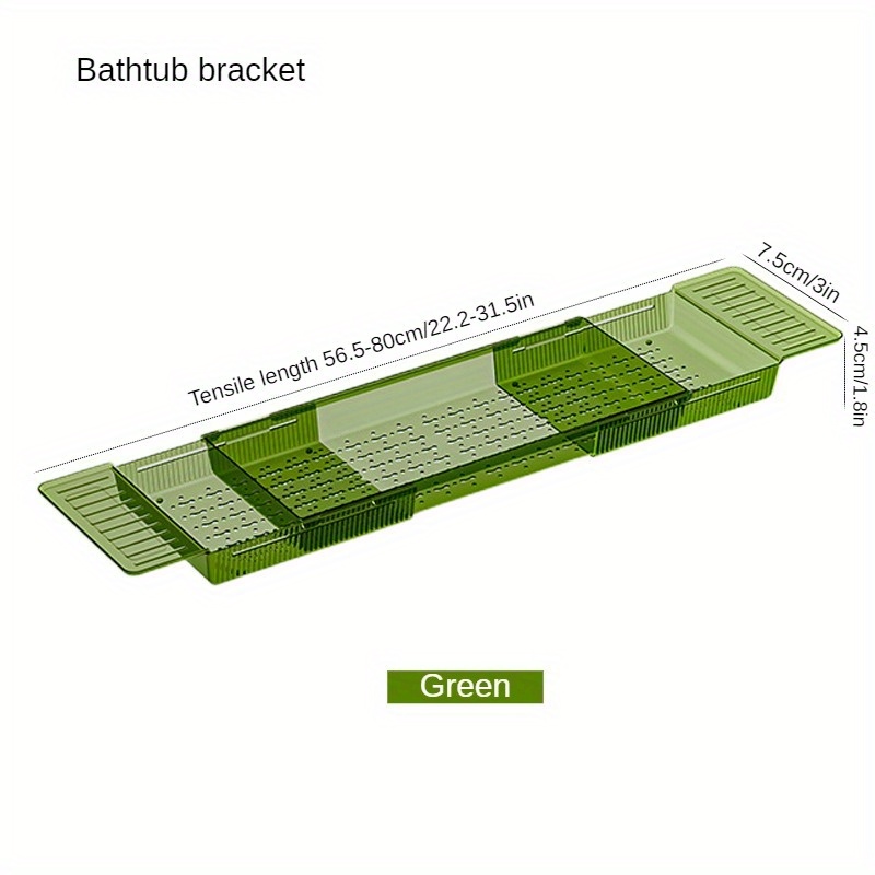 1pc Plateau De Rangement Télescopique Pour Baignoire, Étagère Rétractable  Pour Baignoire, Grand Porte-évier De Baignoire À Grande Capacité,  Accessoires De Baignoire, Consultez Les Offres D'aujourd'hui Maintenant
