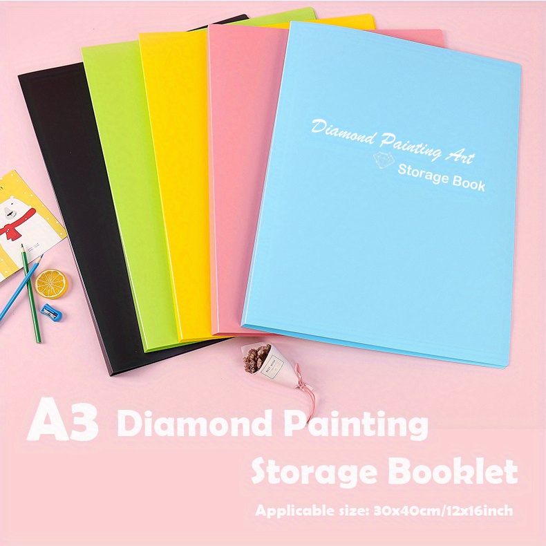 A3 Diamond Painting Storage Book 80 Views Art Portfolio - Temu
