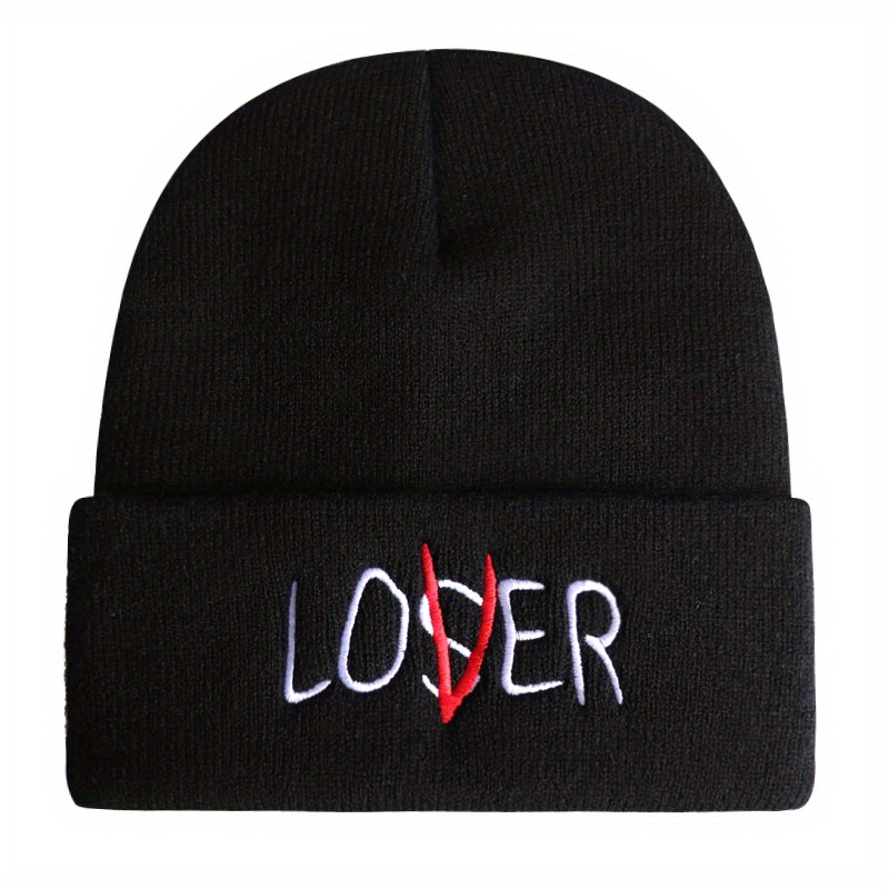 Embroidery Knitted Beanie Hat for Men & Women