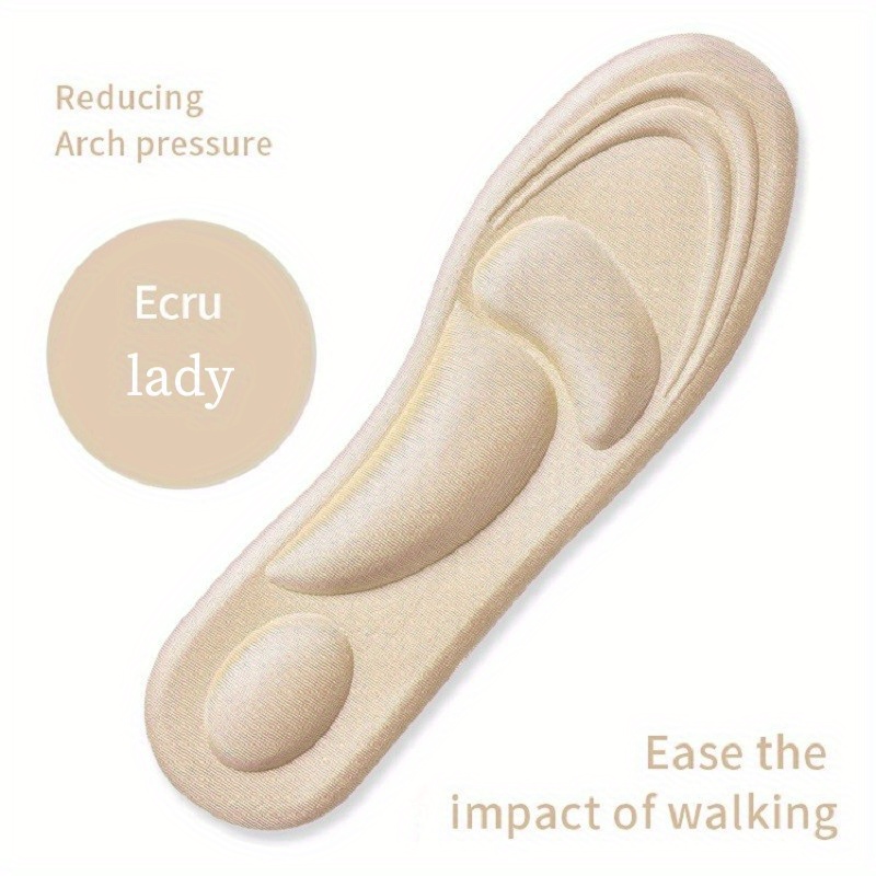 Image of 4d Memory Foam Sports Insoles Men Women Soft Breathable Running Cushion For Men Women Sneakers Insoles Shoes Flat Feet Arch Support Insole