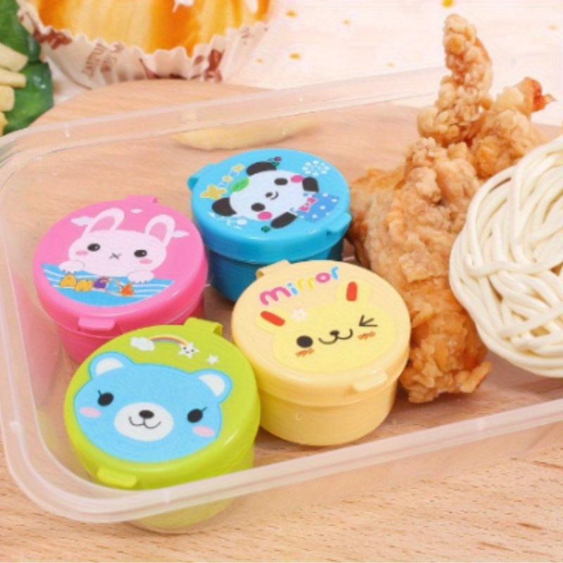 Mini Portable Sauce Cup, Mini Plastic Sauce Box, Food Sauce Container,  Cartoon Steak Sauce Cup With Lid, Cheese Sauce Box With Lid, Kitchen  Supplies, Restaurant Supplies, Dinnerware For Picnic Travel - Temu