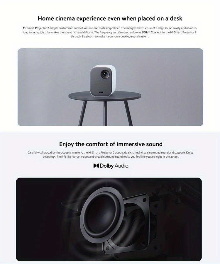 Xiaomi presenta su nuevo Mi Smart Projector 2: portátil y con 120