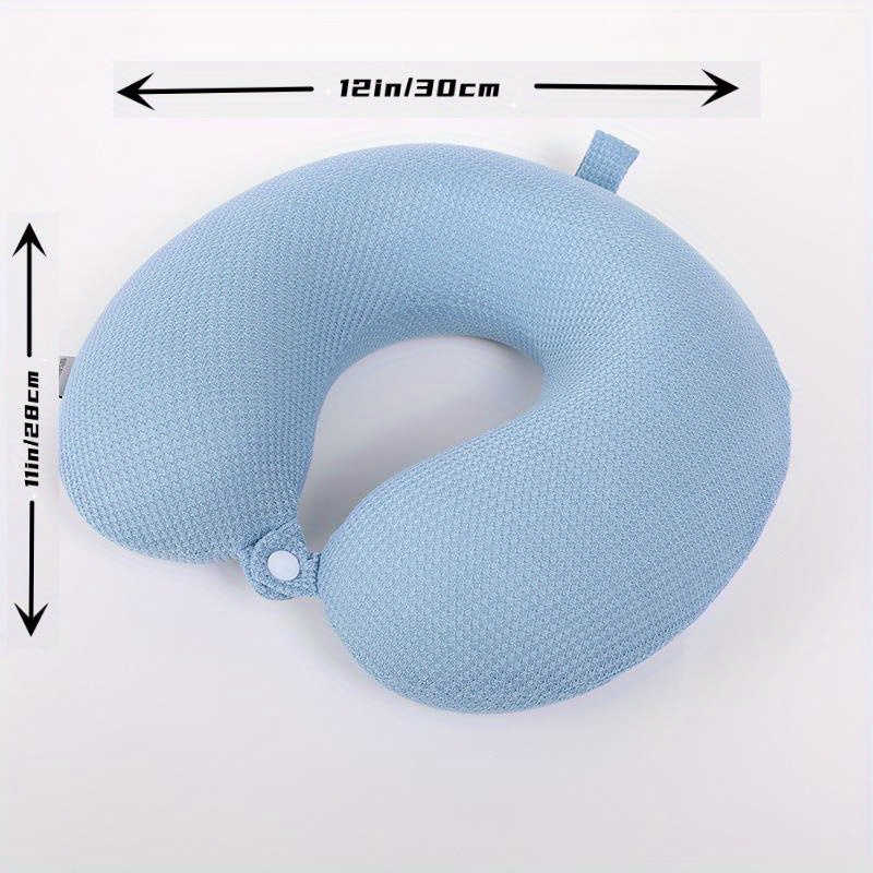 Cotton Fabric Travel Pillow Neck Pillows Sleeping Cushion U Shaped Cushions  Invisible Zipper Head Mass…