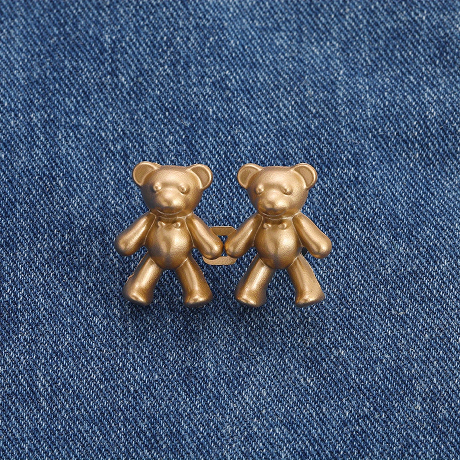 Cute Bear No sew Waist Button Button Pins For Jeans Waist - Temu