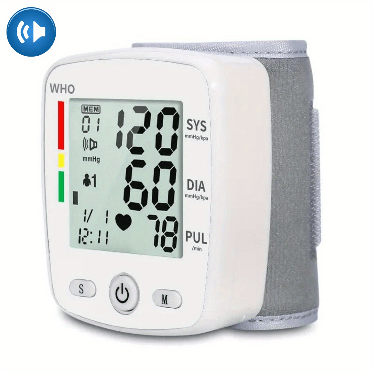 Rechargeable Function Voice Intelligent Touch Screen Blood Pressure Monitor  Full Arm Rechargeable Lithium Ion Battery Digital LC - AliExpress