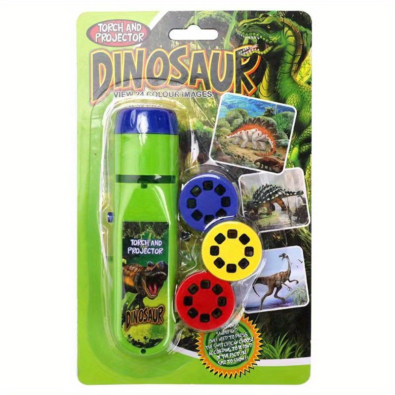  Funstuff - Linterna y proyector para niños, juguetes educativos  de ciencia con temática de dinosaurios, verde, T003 : Juguetes y Juegos