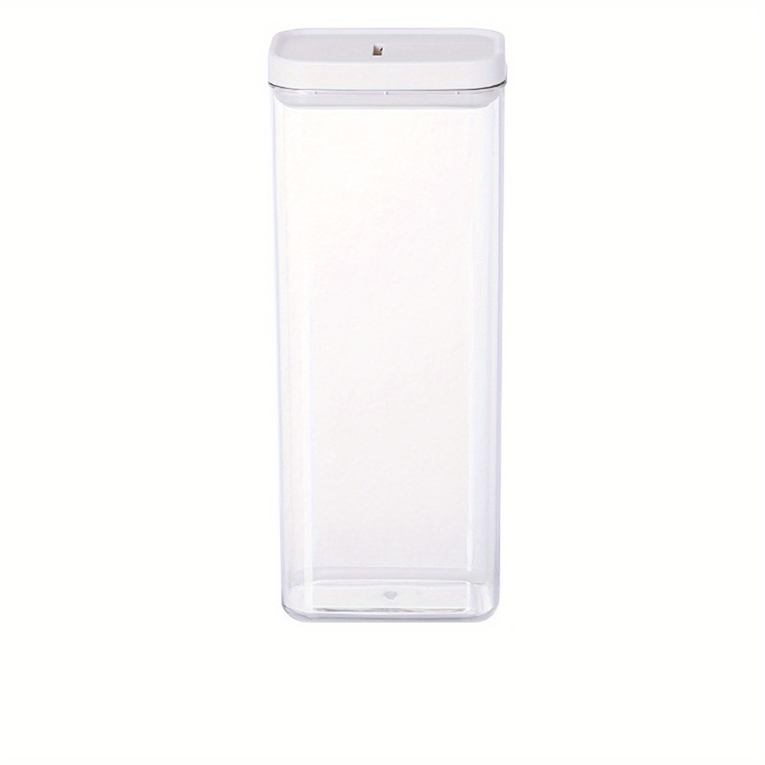 1pc Sealed Food Storage Container With White Lid, Plastic Dry Food