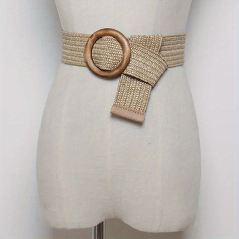 Faux Straw Elastic Belt main image 1