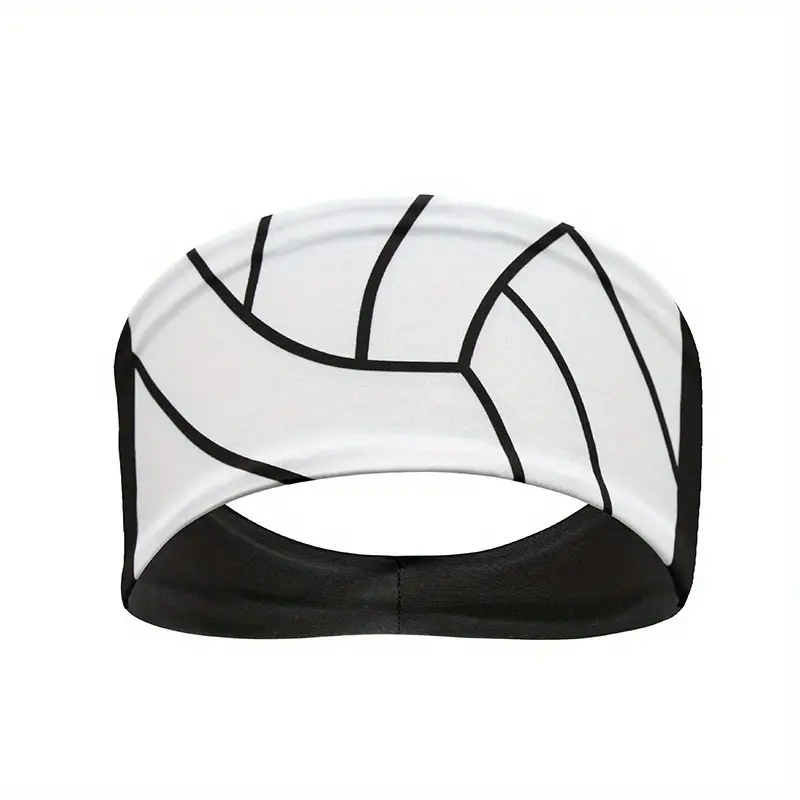 Volley Headband, Black Athletic Headband