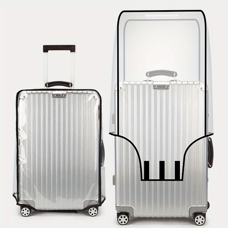 Waterproof Clear Pvc Suitcase Cover, Hook And Loop Travel Protectors Luggage  Cover, Wheeled Suitcase Luggage Protector Suitcase Cover, Fits Most Suitcase  - Temu Ireland