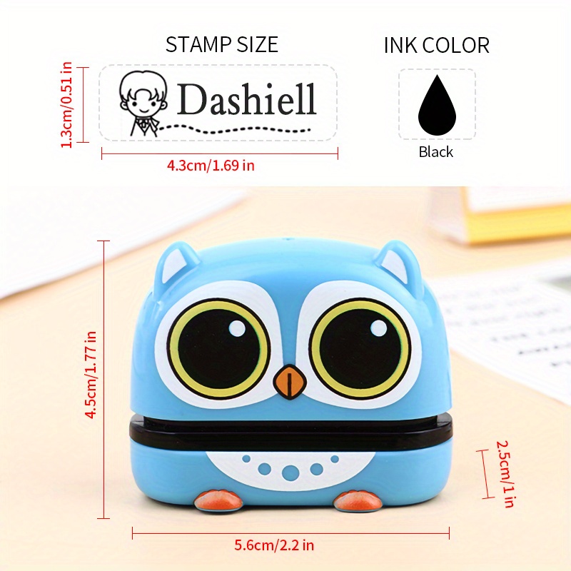 Blue Owl Custom made Name Personalized Stamp Diy Name Seal - Temu