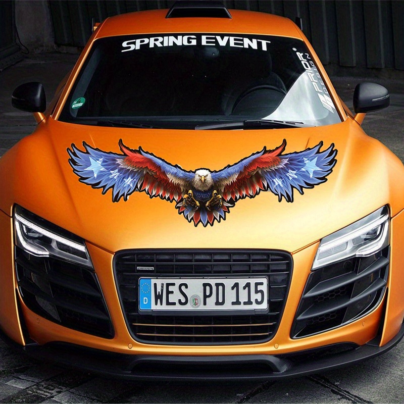 3d Creative American Eagle Car Sticker Scratches Cover - Temu