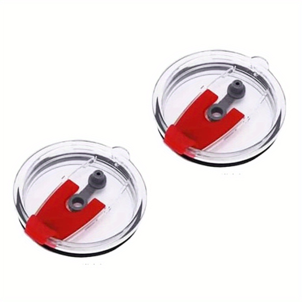 2 Pack 20oz Magnetic Tumbler Lid, Fits Yeti Rambler or Old Style RTIC  Coffee Tumbler - Replacement for Spillproof Ozark Trail Lids, Slider Switch