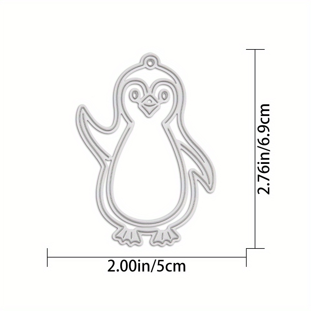 Image of 1pc Penguin Cutting Dies Scrapbooking Album Greeting Card Handmade Diy Making Paper Cutting Embossing Crafts