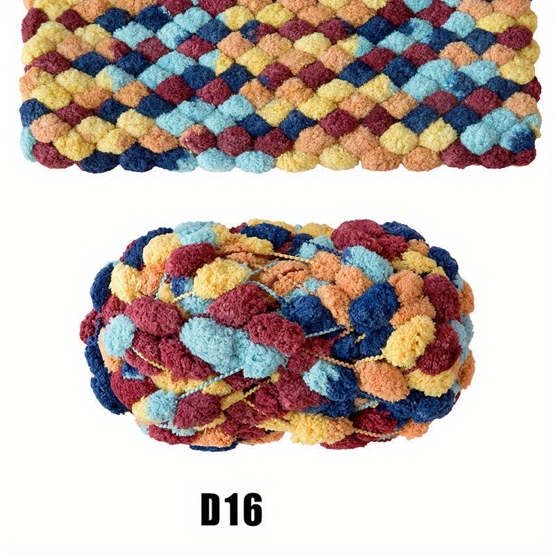 Pom Pom Yarn Jubilee Yarn Knitting Crocheting Crafts - Temu