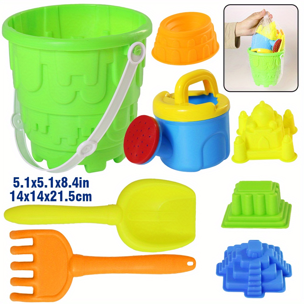Children's Beach Toys Beach Toys, Including Sand Bucket, Rake, Shovel