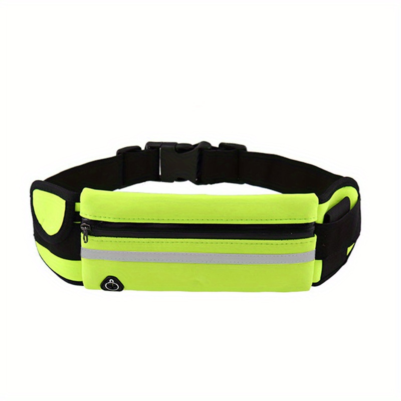 Slim Running Belt Fanny Pack,Waist Pack Bag for Hiking Cycling  Workout,Reflective Runners Belt Jogging Pocket Belt,Travelling Money Phone  Holder for