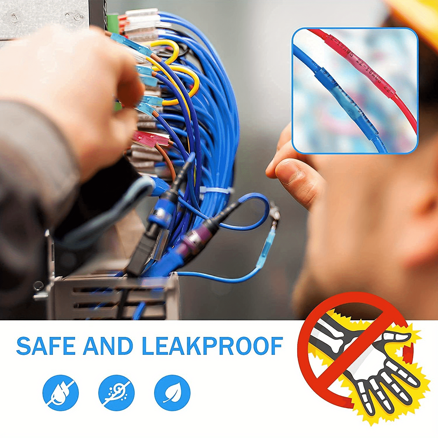 250pcs Heat Shrink Wire Connectors Multipurpose Waterproof Electrical