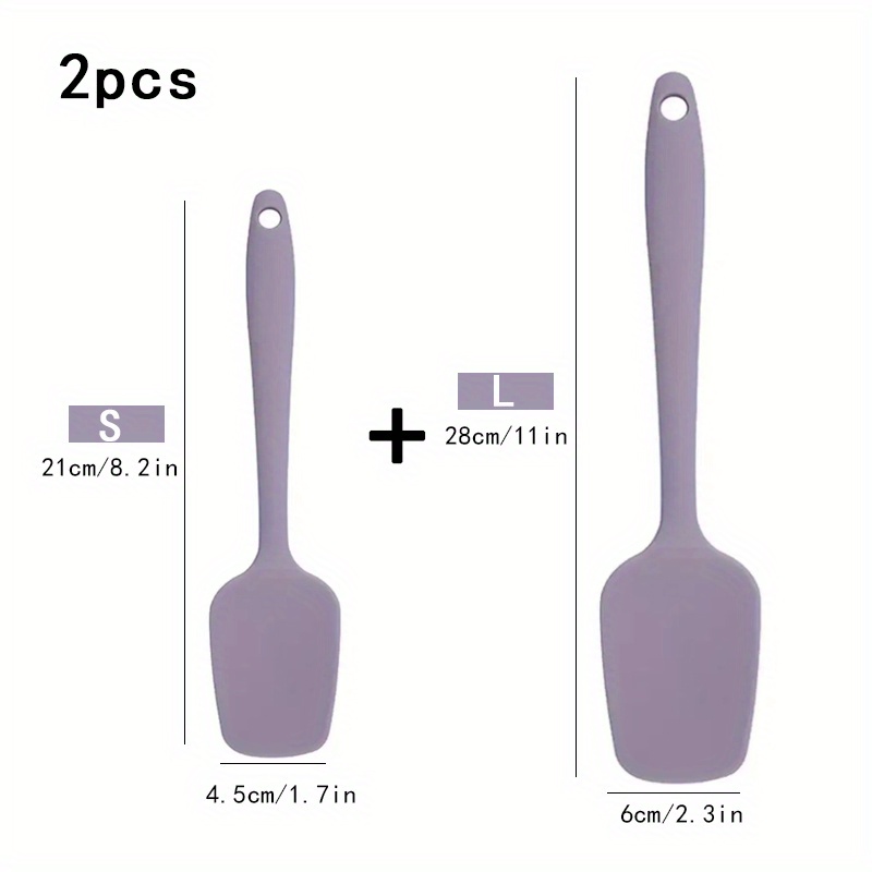 1 Pc Silicone Mixing Spoon Shovel Nonstick Cooking Spoon Baking