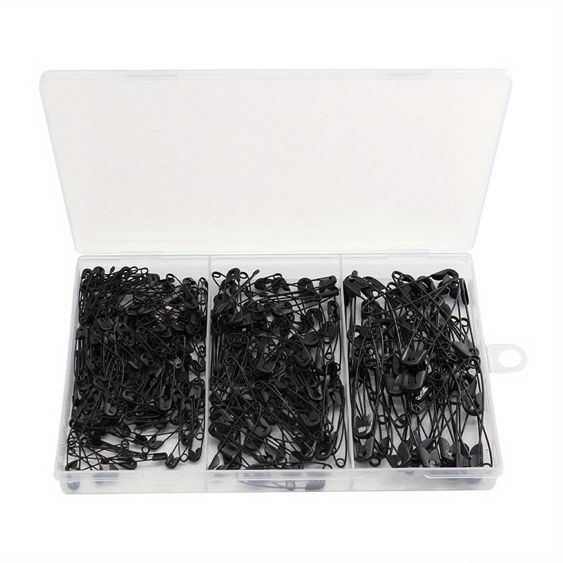 KINBOM 120 Pcs 19mm Safety Pins, Mini Safety Pins Metal Safety Pins for Art  Craft Sewing Jewelry Making (Black)