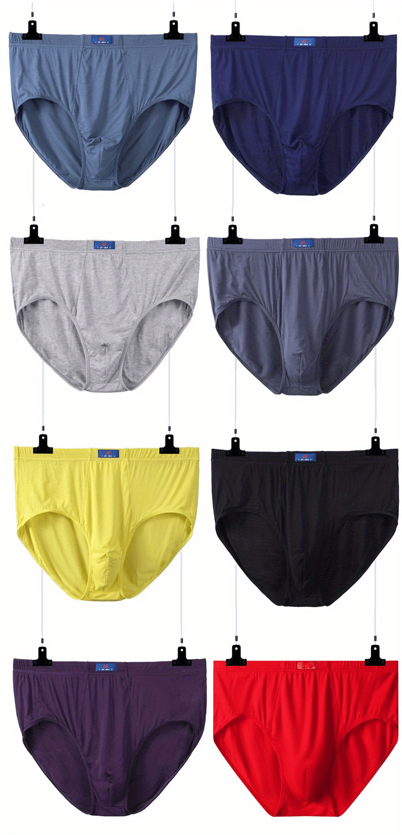 Cheap Men's Underwear Triangle Cotton Mid-waist Loose Pants Plus Size  Bottom Pants