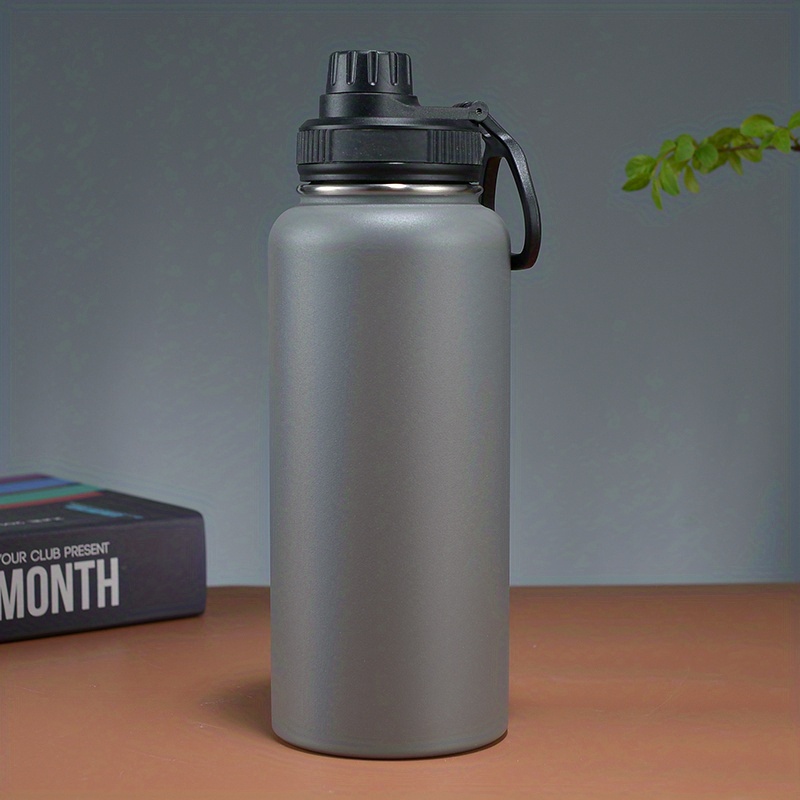 1pc 900ml/30.4oz Portable Stainless Steel Insulated Cup, Car