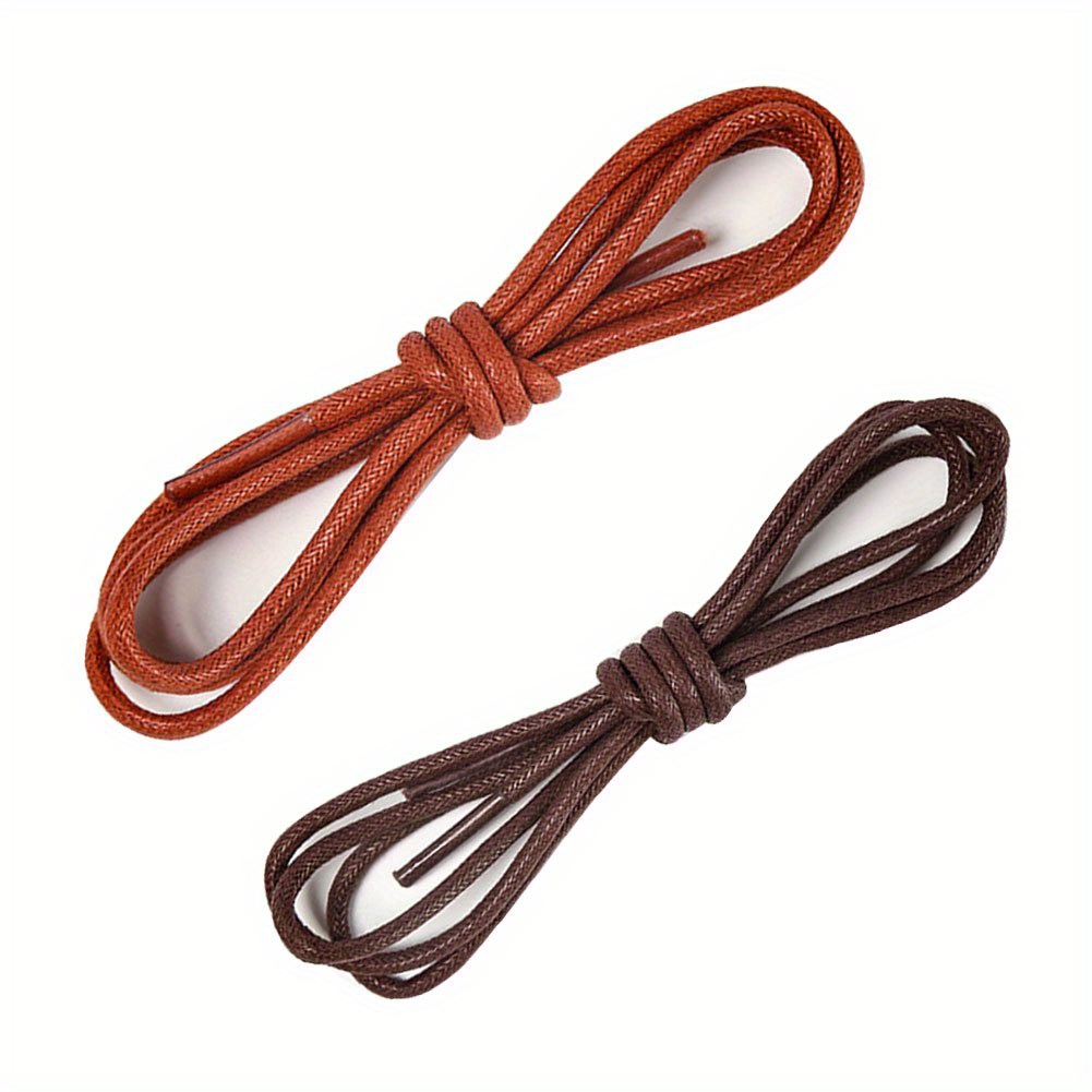 Dress Shoe Laces Men Women Round Waxed Shoelaces Dress Temu