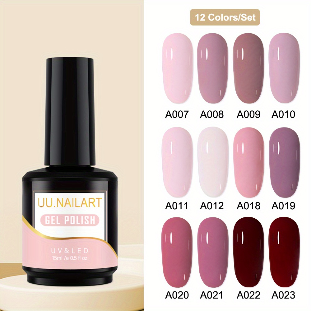 Nail Gel Polish Kit, Spring And Summer Uv Led Soak Off Gel Nail